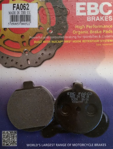 Fa062 ebc brake pads fit - fa062,