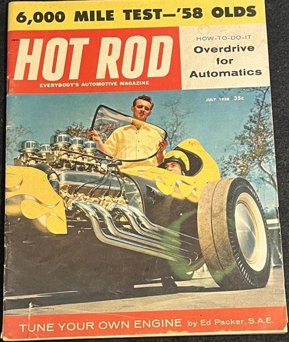 Hot rod magazine july - rod, 1958
