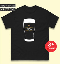 Guinness Personalised Printed Birthday Drinking Beer T-Shirt, Perfect Gift Ever