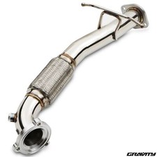 2.5" STAINLESS SPORT EXHAUST DOWNPIPE FOR FORD FOCUS MK2 RS ST 225 ST225 05-11