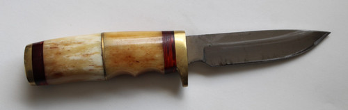 Hunting knife bone handle - bone,