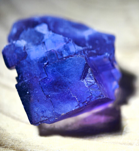 Vibrant purple blue - blue, fluorite
