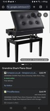 Grandma Shark Piano Stool