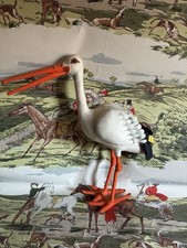 1961 ADEBAR STEIFF 35 CMS Animal Plush Stork Vintage. VF No Bear