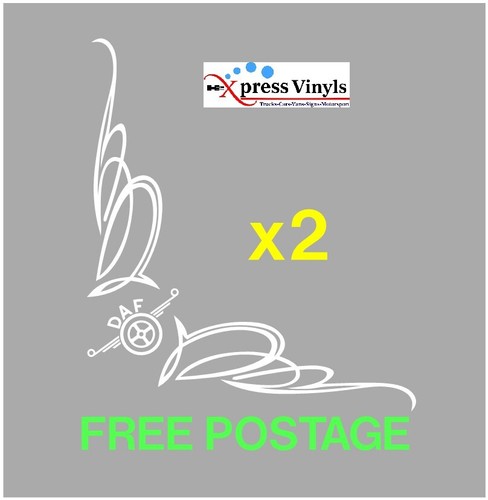 Truck axle window decals - x, 2