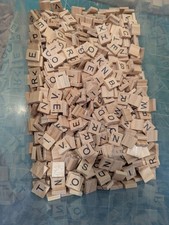 500pcs Scrabble Letters Tiles Wooden Alphabet Name Word Game Family Tree Picture