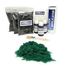 Racing Green Flocking Kit Large Triple Flocked Dash Full Kit Flocking Car