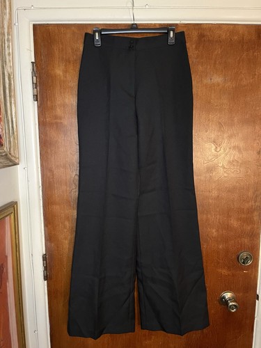 Vtg 70s black wide leg - black,