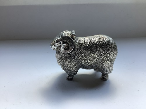Solid silver ram vesta - solid,