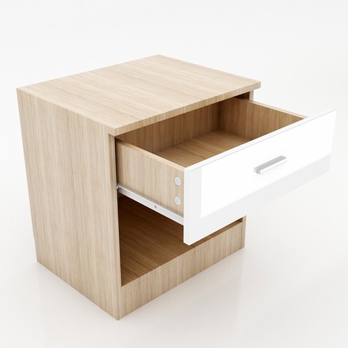 High gloss drawer - drawer, bedside