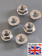 Honda VFR 750 96 97 A2 bright stainless steel rear sprocket nuts x 6 all years