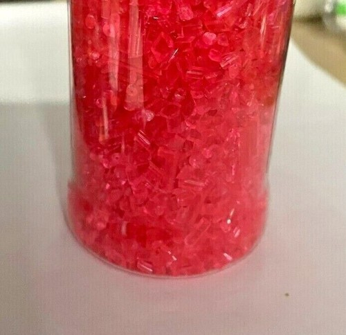Plastic chips pink - plastic, 50g