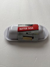 Butter Dish with Lid White