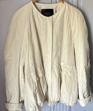 Zara Ivory Quilted Zip