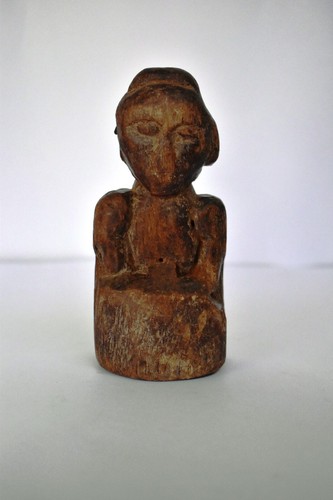 Antique wooden doll figurine - wooden,