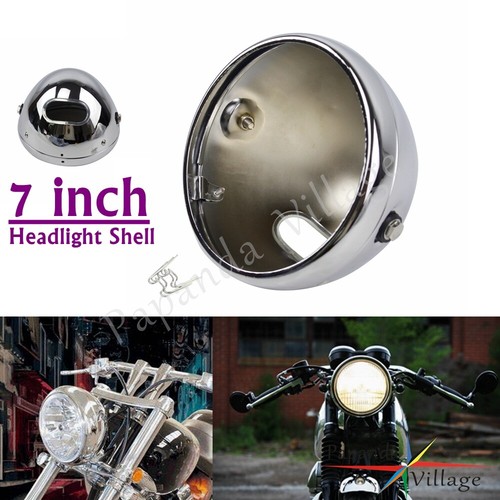Chrome headlight housing - housing, 7"