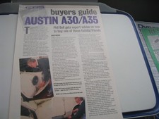 Buyers guide to  Austin A30/A35