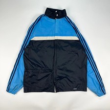 Vintage Adidas Track Jacket Mens Medium Retro 90s Rain Coat