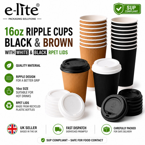 16oz ripple disposable coffee - disposable,