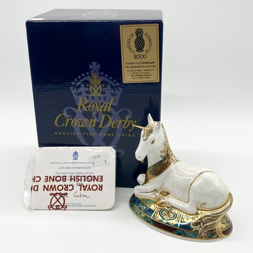 Royal crown derby unicorn - derby,