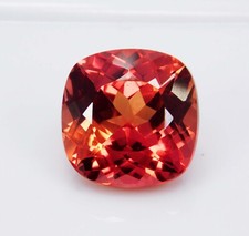 CERTIFIED 11.45 Ct Natural Ceylon Padparadscha Sapphire Cushion Cut Loose Gems