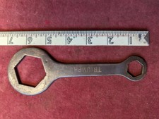 Vintage Triumph Double Ring Plate 3/4 - 1 1/2 inch across flats Spanner (H)