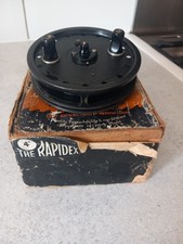 Beautiful Vintage J W Young Rapidex 4" Centrepin Reel With Original Box