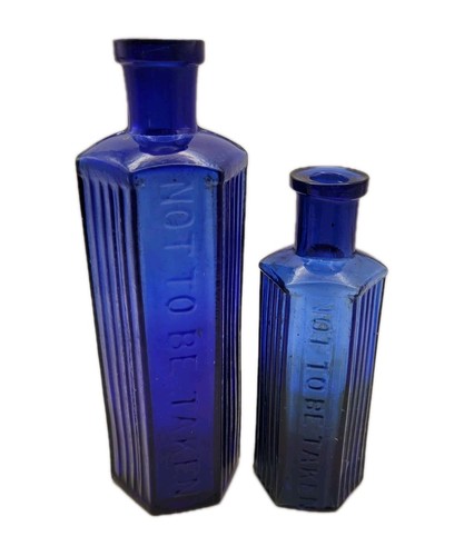 Antique cobalt blue glass - cobalt,