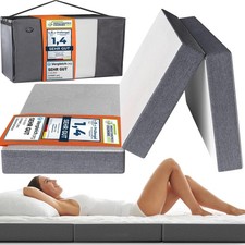 DYNMC you Folding Mattress Double – 14cm Memory Foam Travel & Camping Bed –