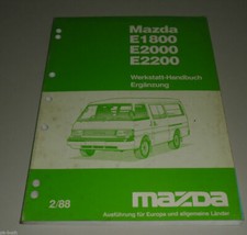 Workshop Manual Mazda E 1800 /