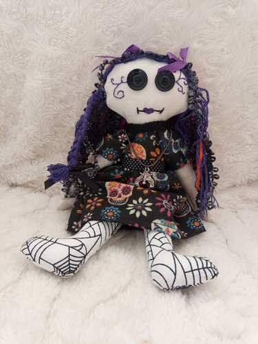 Handmade rag doll scrappy - doll,