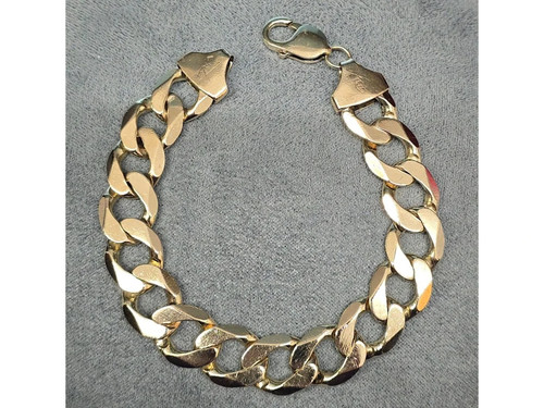 9ct curb yellow gold - yellow,