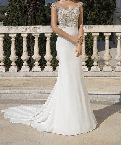 Justin alexander beaded crepe - alexander,