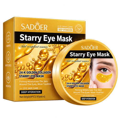 60pcs under eye patches 24k - patches,