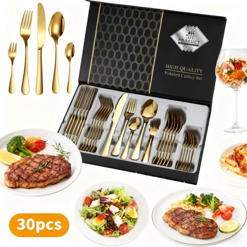 30x cutlery dinner set - 30x,