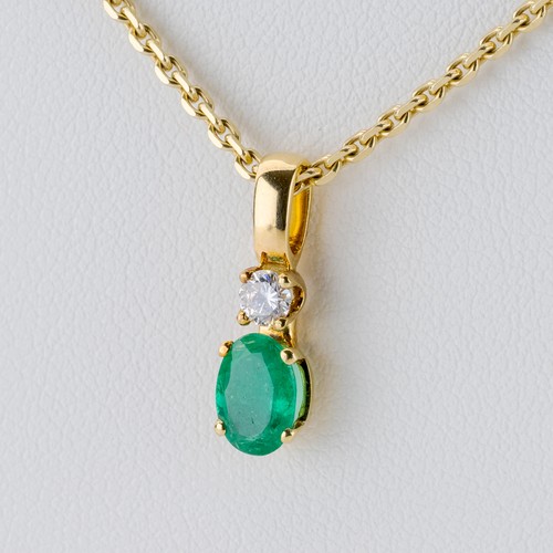 585 yellow gold pendant - , with