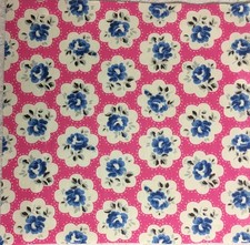 Cath Kidston Provence Rose Dark Pink Cotton Duck New Flowers Assorted Sizes