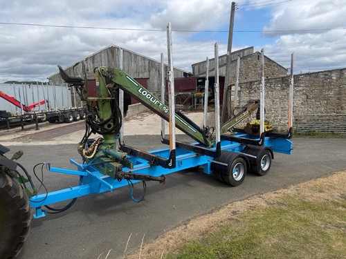 Timber crane trailer log - trailer, lift