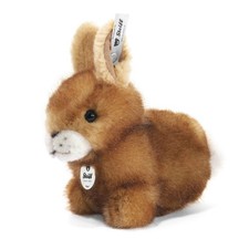 Steiff 14cm Hoppel Rabbit (Brown Tipped) 080081 Cashew Bunny