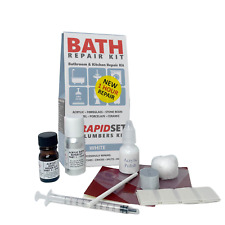 Plumbers Plastic Bath Repair Kit,Quick Repairs on Bathtubs, Sinks & Showers