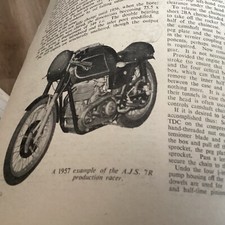 AJS 7R period 1957 MOTORCYCLE ARTICLE