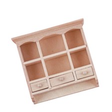 1PC Wooden Vintage Furniture Doll House Dolls Miniature Models Doll House