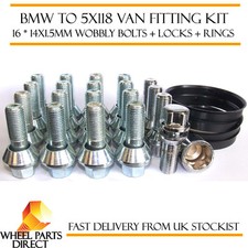 BMW Wheels to 5x118 Vivaro Trafic Primastar Ducato Fitting Kit Bolts Locks Rings