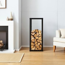 Neo Firewood Log Rack Black