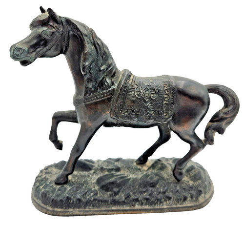 Spelter arabian horse antique - spelter,
