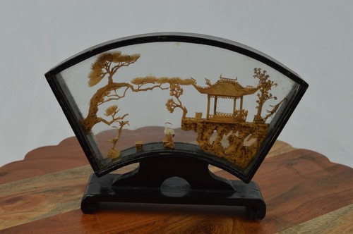 Vtng oriental hand carved - hand, cork