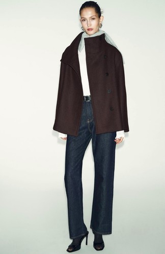 Zara women brown high neck - zara,