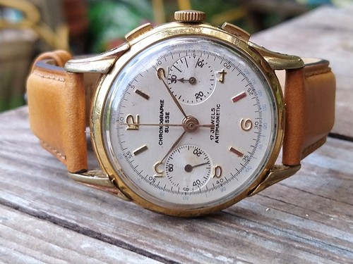 Vintage chronographe suisse - chronographe,