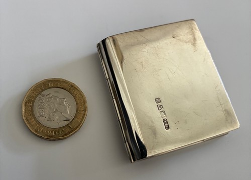 Antique silver aide memoire - silver,