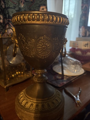 Antique brass victorian oil - brass,